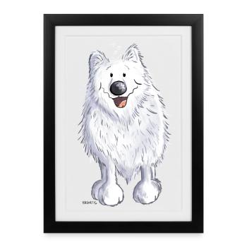 Funny Spitz - Framed poster (27 × 37 cm) - black - Front
