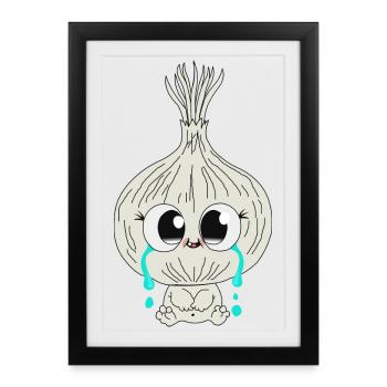 Onion - Framed poster (27 × 37 cm) - black - Front