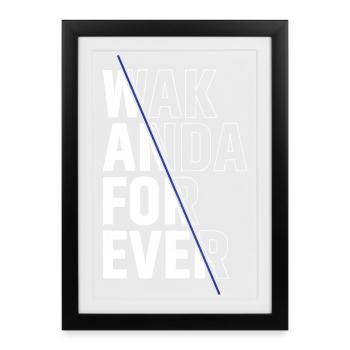 Wak anda pour toujours - Affiche encadrée (27 × 37 cm) - noir - Devant