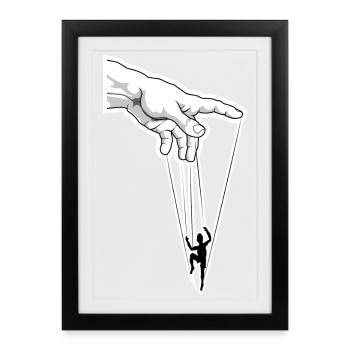 Puppet Master Marionette Strings - Framed poster (27 × 37 cm) - black - Front