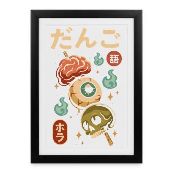 Japanese Horror Dango - Framed poster (27 × 37 cm) - black - Front