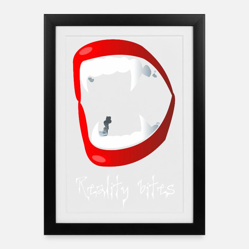 Vampire - Affiche encadrée (27 × 37 cm) - noir