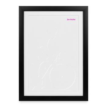 cyclist - Framed poster (27 × 37 cm) - black - Front