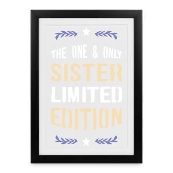 Édition limitée Only Sister - Affiche encadrée (27 × 37 cm) - noir - Devant