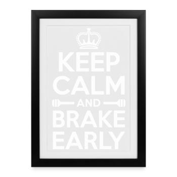 Driving instructor Driving school Cool driving instructor - Framed poster (27 × 37 cm) - black - Front
