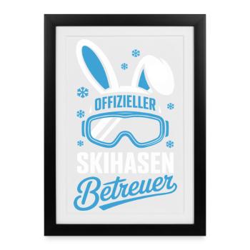 Official Ski Bunny Supervisor - Framed poster (27 × 37 cm) - black - Front