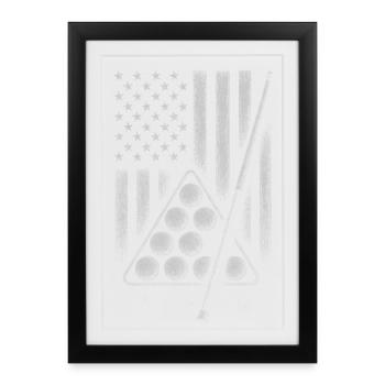 Flag Pool Balls Design - Framed poster (27 × 37 cm) - black - Front