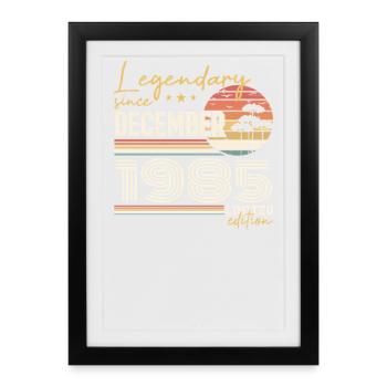 December 1985 40th Anniversary Gift - Framed poster (27 × 37 cm) - black - Front
