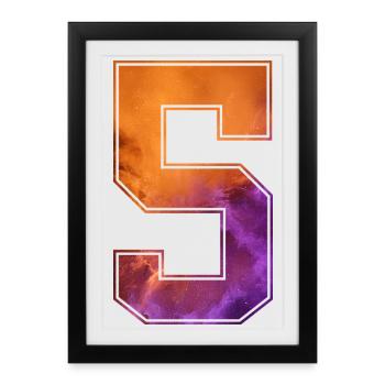 NON. 5 NUMÉRO 5 COLLÈGE 5E ANNIVERSAIRE - Affiche encadrée (27 × 37 cm) - noir - Devant