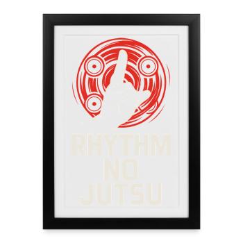 Anime Dance Streetwear Manga Hip Hop Otaku Crew - Framed poster (27 × 37 cm) - black - Front