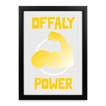 Puissance d’Offaly - Affiche encadrée (27 × 37 cm) - noir - Devant