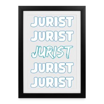Lawyer as a profession - Framed poster (27 × 37 cm) - black - Front