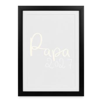 Papa 2027 - Gerahmtes Poster (27 × 37 cm) - Schwarz - Vorne