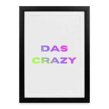 The Crazy - Framed poster (27 × 37 cm) - black - Front