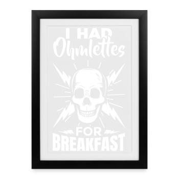 Blague d’électricien - Affiche encadrée (27 × 37 cm) - noir - Devant