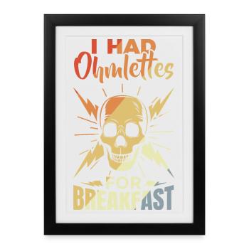 Drôle d’électronique disant - Affiche encadrée (27 × 37 cm) - noir - Devant