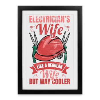Electronics technician - Framed poster (27 × 37 cm) - black - Front