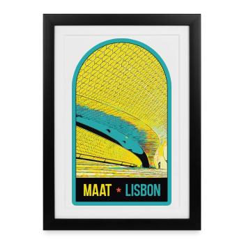 MAAT, Lisbon: Art, Architecture, Technology - Framed poster (27 × 37 cm) - black - Front