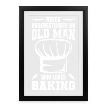Baker Grandfather - Framed poster (27 × 37 cm) - black - Front