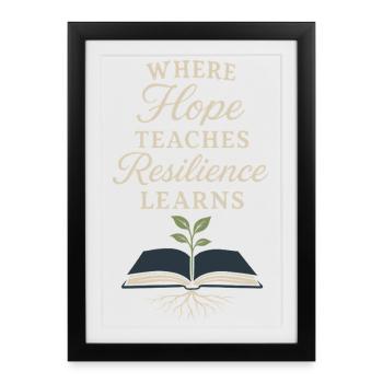 Staff for Alternative Education Teacher Second - Framed poster (27 × 37 cm) - black - Front