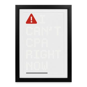 Accounting student cpa in training excel jokes - Framed poster (27 × 37 cm) - black - Front