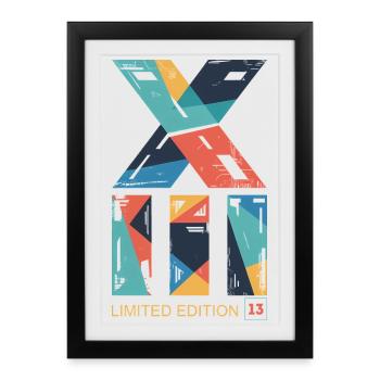 Edition Limitée Roman XIII 13 Ans Anniversaire - Affiche encadrée (27 × 37 cm) - noir - Devant