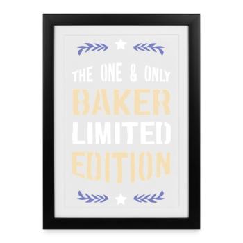 The Only Baker Limited Edition - Framed poster (27 × 37 cm) - black - Front