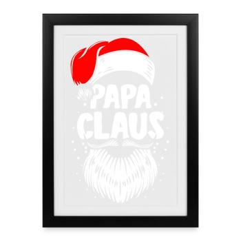 Santa Claus Papa Claus Christmas - Framed poster (27 × 37 cm) - black - Front