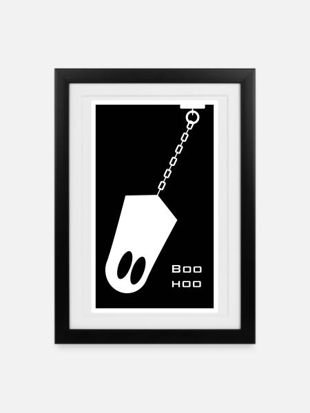 Geist in der Kette - Gerahmtes Poster (27 × 37 cm) - Schwarz
