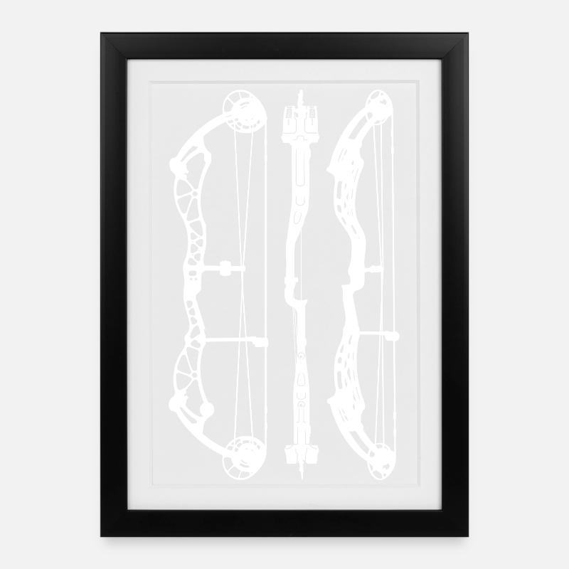 BowtechRekinong_PlansW - Framed poster (27 × 37 cm) - black