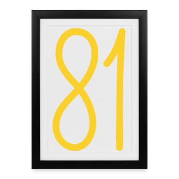 81 - Affiche encadrée (27 × 37 cm) - noir - Devant