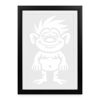 Troll - Framed poster (27 × 37 cm) - black - Front