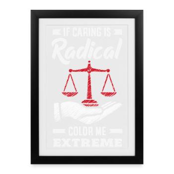 radicalized by fundamental - Framed poster (27 × 37 cm) - black - Front