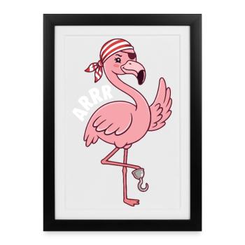 Arrr Pirate Buccaneer Jolly Roger - Framed poster (27 × 37 cm) - black - Front