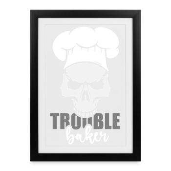 Cake Baking Pastry Chef Cake Baker - Framed poster (27 × 37 cm) - black - Front