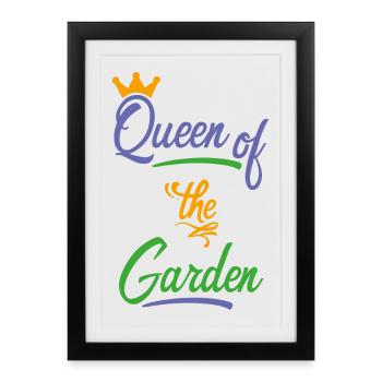 garden - Framed poster (27 × 37 cm) - black - Front