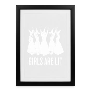 Halloween Tee for Women Funny - Gerahmtes Poster (27 × 37 cm) - Schwarz - Vorne