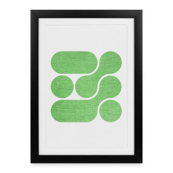 OCHOOO - VERT - Affiche encadrée (27 × 37 cm) - noir - Devant