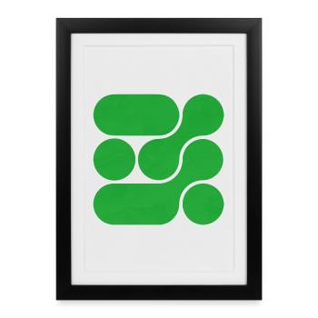 OCHOOO - GREEN - Framed poster (27 × 37 cm) - black - Front