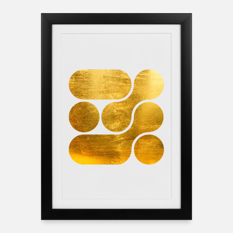 OCHOOO - GOLD - Affiche encadrée (27 × 37 cm) - noir