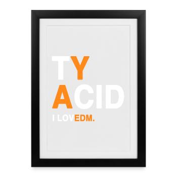I LOVEDM - EDM fans - Framed poster (27 × 37 cm) - black - Front