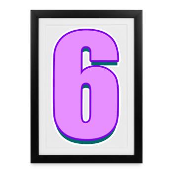 6 - Affiche encadrée (27 × 37 cm) - noir - Devant