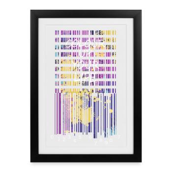 Bring color to your life - Framed poster (27 × 37 cm) - black - Front