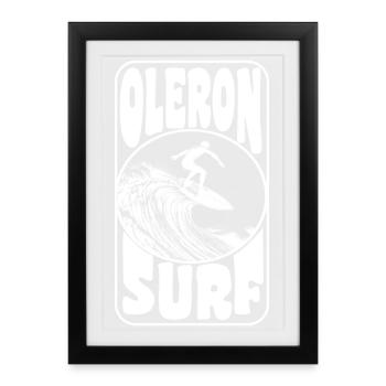OLERON - Affiche encadrée (27 × 37 cm) - noir - Devant