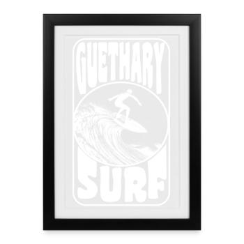 GUETARY - Affiche encadrée (27 × 37 cm) - noir - Devant