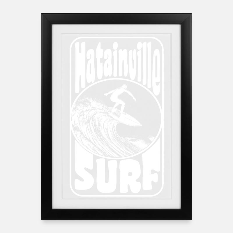 Hatainville - Framed poster (27 × 37 cm) - black