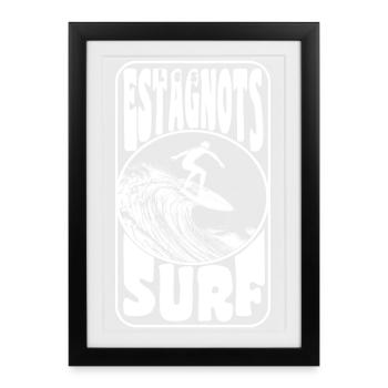 Les estagnots - Affiche encadrée (27 × 37 cm) - noir - Devant