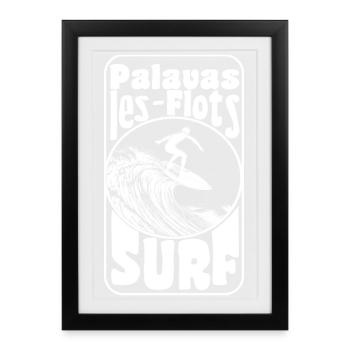 Palavas les flots - Affiche encadrée (27 × 37 cm) - noir - Devant