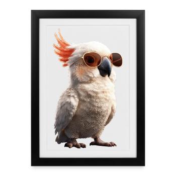 Parrot Macaw Parakeet Cockatoo Lover Parrots - Framed poster (27 × 37 cm) - black - Front