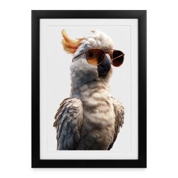 Parrot Macaw Parakeet Cockatoo Lover Parrots - Framed poster (27 × 37 cm) - black - Front